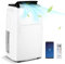 GYMAX Condizionatore Portatile 14000BTU Classe A, R290 GMCC, 5 in 1 Riscaldare/Raffreddare/Deumidificare/Ventilare/Modalità Notturna, Timer 24H, WIFI APP&Telecomando