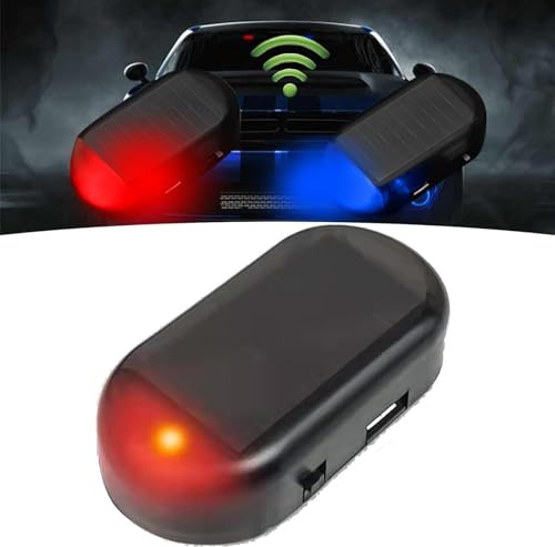 Aexzr Car Stealth Jammer,The Car Stealth Jammer Unveiled,The Car Stealth Jammer,Car Stealth Jammer,Car Jammer,Car Stealth,Solar Power Car Alarm Light (Red)