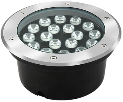 VSHENG Foco Empotrable Al Aire Libre Luz Subterránea LED AC85-265V IP66 Impermeable Lámpara Empotrable En El Suelo para Jardín Cubierta Escalón Entrada De Coches Camino Redondo Lámpara De Paisaje (Co