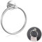 Wzhtuzi Handtuchring Handtuchhalter, Handtuchhalter Rund, Saugschraube Runder Handtuchring ohne Bohren, Edelstahl Essentials - Handtuchring für Küchen, Badezimmer-Zubehör (Chrom Silber)