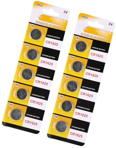 Rudiaoa Pila a bottone, CR1616 CR1620 CR1625 CR1632 al litio a bottone 3 V per telecomando chiave auto e bassa potenza