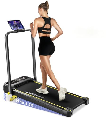YPOO Laufbänder für Zuhause mit Steigung Klappbar,Walking pad Max Belastung 140 kg,2.5HP leises Treadmill für Zuhause & Büro,Under Desk Laufband Schreibtisch mit Fernbedienung und App