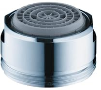 hansgrohe Ersatzteil wassersparender Luftsprudler (mit Durchflussbegrenzer, 7l/min) Chrom