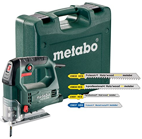 Metabo STEB 65 Quick Stichsägeinklusivive 20-teiliges Stichsägeblattsortiment, 1 Stück, grün/grau/schwarz/rot, 690920000
