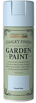 Rust-Oleum 400ml Garden Furniture Spray Paint - Powder Blue, Chalky Finish