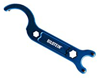 BILSTEIN Spanner Wrench, Multi Wrench, 13 mm / 17 mm Box End, Jam Nut Spanner/Two-Pin Spanner, Aluminum, Blue Anodize, Each,E4-MTL-0008A00