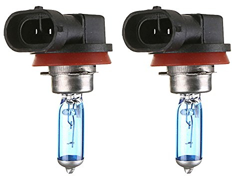 Mintice 2 X Véhicule de Voiture Lumineux H11 100W 6000K Xénon Gaz Halogène Ampoules de Lampe de Projecteur Remplacement Blanc