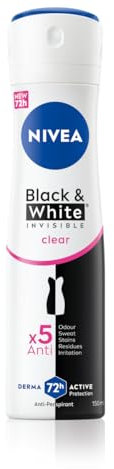 NIVEA Deodorante Donna Black & White Invisible Original 6 x 150 ml e Soft Mini crema corpo, viso e mani 25g in omaggio, Cofanetto con deodorante spray e crema multiuso idratante – Kit Esclusiva Amazon