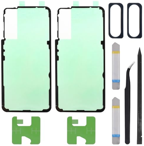 ZHUROUPU Batteriskydd självhäftande för Samsung Galaxy S21 5G, batteriskydd vattentät film självhäftande för Samsung Galaxy S21 SM-G991B G991U med kamera-självhäftande klistermärke och batterilim (2