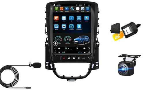 JINFOLI Coche Android 10 reproductor de Radio Multimedia Astra J Verano 2009 2010 2011 2012-2015 navegación Gps 2din vídeo estéreo 4G WIFI Sistema estéreo de audio para automóvil(4G-8C 4G-64G CAM MIC)