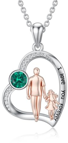 enjoylifecreative Pappa dotter medaljong halsband armband berlocker för kvinnor flickor 925 sterling silver pappa dotter hänge smycken födelsedag julklapp till dotter från pappa