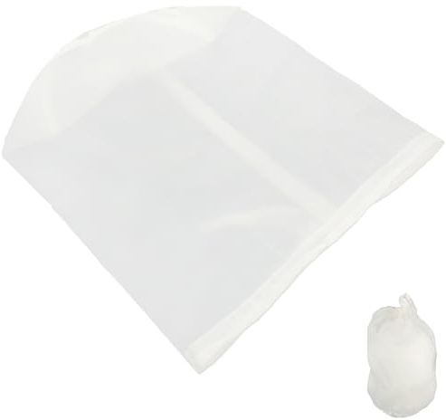 HEALEEP Bolsa de Filtro de Nailon Reutilizable para Leche Vegetal, Vino y Café Frío, Malla Ultrafina 20x30 Cm, Bolsa Portátil para Preparar Leche de Soja y Frutos Secos en Casa