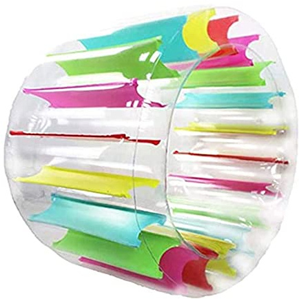 Limtula 100X65X60cm Colorful Inflatable Water Wheel Roller Float Giant Roll for Children Swimming Pool Toy Crawling Roller Toy Inflatable Water Wheel Float Kids Adult