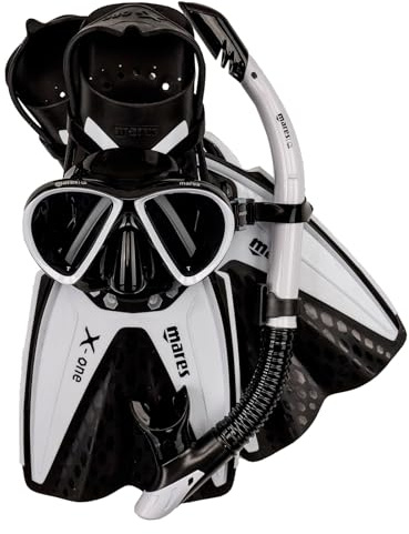 Mares Erwachsene Tauchset Set X-ONE Marea, Weiß, M/L, 410794