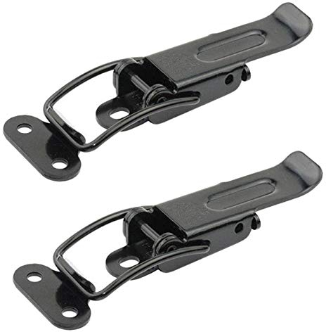 SOTECH 2 x Fermeture à genouillère Catch #22 noir Ferrure d'assemblage Connecteur de meuble Connecteur de plateau de table