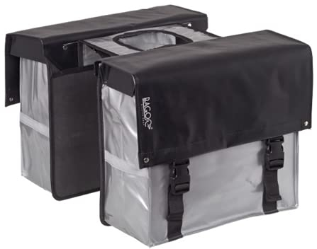 Bagoo doppelpacktasche Bisonyl 34 Liter schwarz/Silber