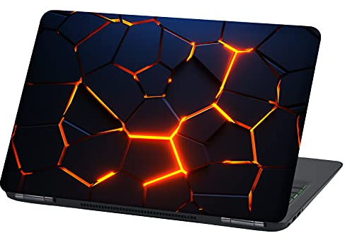 Laptop Folie Cover Abstrakt Klebefolie Notebook Aufkleber Schutzhülle selbstklebend Vinyl Skin Sticker (LP67 Broken Steel, 17 Zoll)