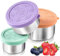 Everusely - Stainless Steel Food Containers - 3 Pack, Bright - Lunch Box - Snack Containers for Office, Home Food Storage - Leakproof with Silicone Lids - Dishwasher & Freezer Safe