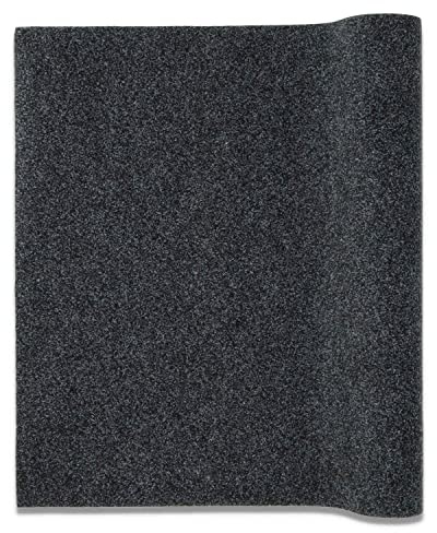 Casatessile Tappeto passatoia corsia Oscar Fondo Impermeabile, Zerbino per Ingresso, Porta di casa, Corridoio, Cucina, Ufficio e Negozi. Venduto al Metro - Nero, Largo 200 cm.