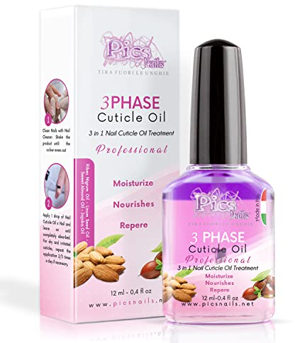 Nagelöl Professionelle 3-in-1 12 ml – Nagelpflege mit schwarzem Johannisbeer-, Mandel-, Jojoba- und Leinöl – Regenerierendes für beschädigte, trockene und gereizte Nagelhaut. Zu Hause wie im Salon!