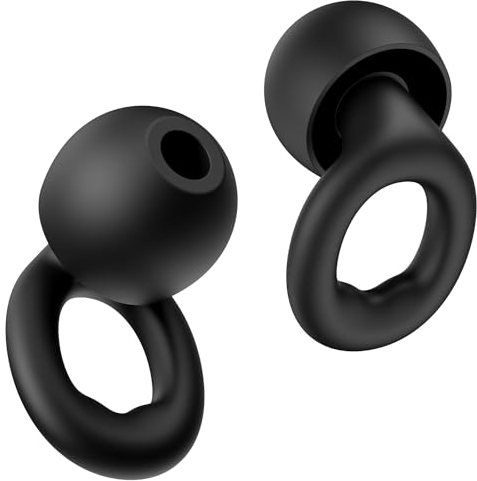 Link Dream Ohrstöpsel zum Schlafen, Ohrstöpsel zur Lärm-Reduktion, Ohrenstöpsel für wiederverwendbarer Silikon High Fidelity Gehörschutz, Earplugs für Konzerte, 6 Ohrstöpselaufsätze – SNR 28dB