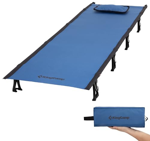 KingCamp Letto da Campeggio Pieghevole Ultraleggero Portatile per Adulti - Culla Compatta e Comoda per Viaggi, Pesca, Picnic