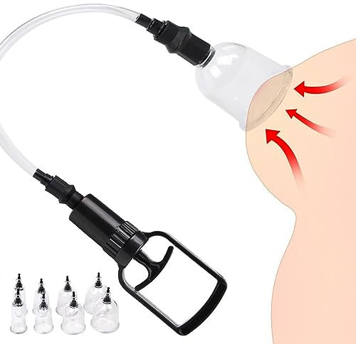 TRQOYTU Suceur De Téton 4 Pièces Avec Puissance D'aspiration Extrême, Stimulation Sexuelle Du Sein, Agrandissement Du Sein Et Stimulation Du Clitoris, Jouet Sexuel Extrême Pour Femmes Et Couples