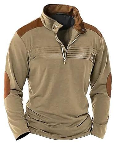 Jersey de cuello alto para hombre con cremallera, jersey de punto para hombre, algodón, sudadera con capucha, cuello alto, chaqueta informal con cremallera, suéter a rayas, color bloque, camiseta