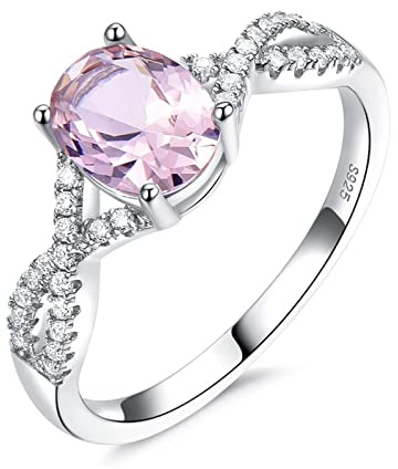 Bröllopsringar Dam, Sterling Silver Knuckle Rings 925 Elegant X Form Oval Cubic Zirconia