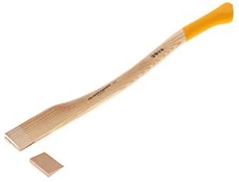 OCHSENKOPF Ersatzstiel für EURO-Axt, Stiel aus Eschenholz, 700 mm, 440 g, Kuhfuß, Forstwerkzeug, OX E-83 E-0700, Gelb