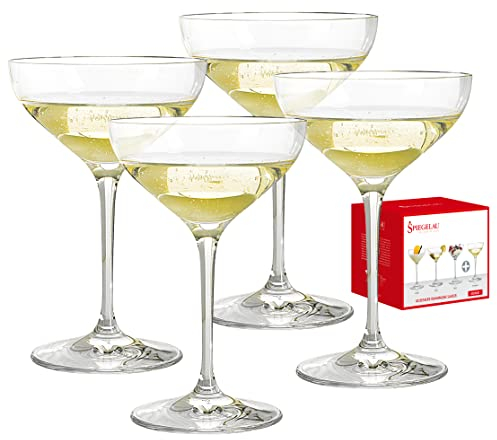 Spiegelau Sektschalen 250 ml, 4 Stück, Special Glasses, 4710050, Champagner Schalen aus Kristallglas, Sektgläser spülmaschinenfest
