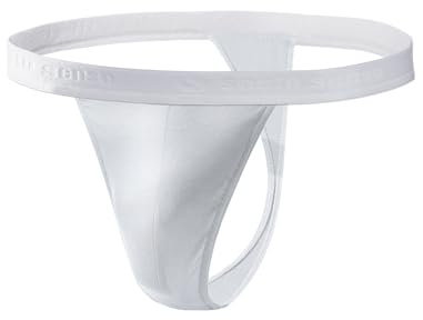 Sesto Senso Herrstring bomull stringkalsong 1-pack till 4-pack tanga herrstring, Vit, L