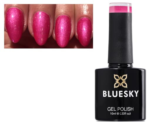 Bluesky Nail Gel Polish PINK RASPBERRY SHIMMER Spring Summer Color 80578 PARADISE SULTRY SUNSET UV LED Soak Off 10ml