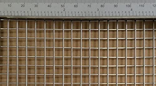 Schweißgitter aus Edelstahl 1.4306 mit 6mm maschenweite, 1mm drahtstärke. Maße: 1000mm x 500mm