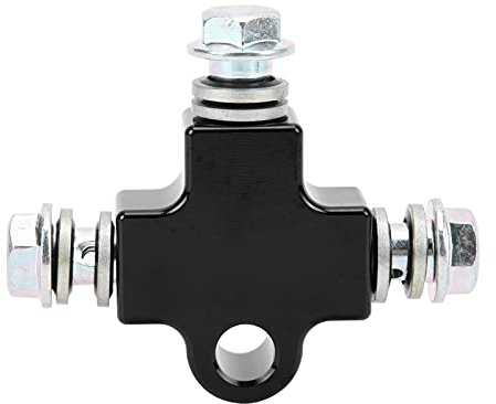 ANKROYU Conector en T, T de línea de Freno, línea de Freno de Motocicleta, Manguera de Tubo de 3 vías de Acoplamiento de Acero Universal para modificación de Motocicleta ATV(Negro)