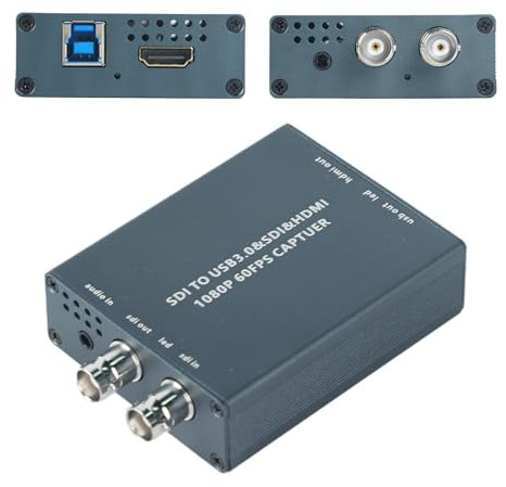 Tarjeta de captura de doble salida HDMI SDI, dispositivo de captura SDI a USB 3.0, HDMI a USB 3.0 1080P60fps HD Video Broadcast Game Live Stream Free Driver