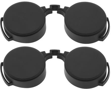 VGOL 2Pcs 41-42mm Rubber Eyepiece Cover Binocular Rain Guard Protection Cover Ocular Lens Cover Lens Accessories Compatible with 8x42 10x42 12x42 Binoculars Black