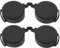 VGOL 2Pcs 41-42mm Rubber Eyepiece Cover Binocular Rain Guard Protection Cover Ocular Lens Cover Lens Accessories Compatible with 8x42 10x42 12x42 Binoculars Black