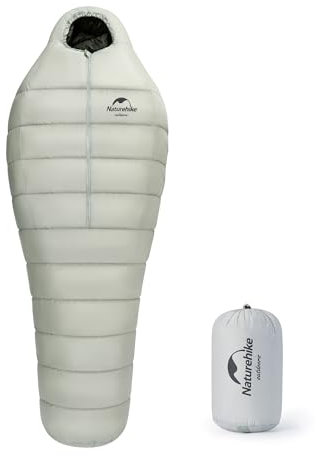 Naturehike Ultraleichter Daunenschlafsack 4 Season Mumienschlafsack mit 860FP Gänsedaunen für Erwachsene Camping Wandern Outdoor