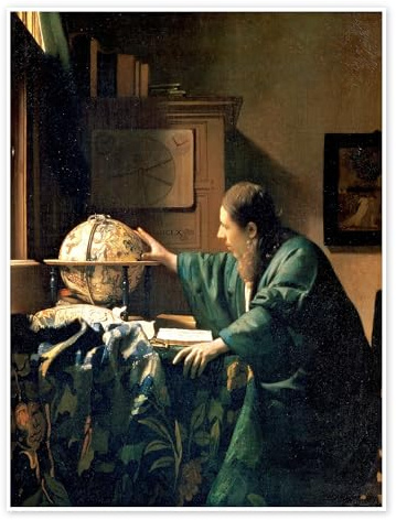 Posterlounge Astronomo Poster di Jan Vermeer 50 x 70 cm Quadri Decorazione per pareti