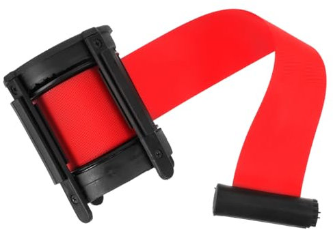 BUGUUYO 5m Barriera Retrattile Sicurezza Muro Cintura Isolante Per Controllo Banche Negozi e Cinema Flessibile e Resistente Per Code