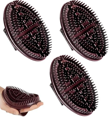SiumPklay 3 Pcs Meridian Brush Set for Full Body Relaxation, Ergonomic Massage Brush for Muscle Relief & Stress Relief