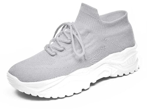 Zapatillas Mujer Moda 2025 Zapatos de Caminar Deporte Senderismo con Soporte Arco Malla Depotivas Al Aire Libre para Ideales Primavera-Invierno