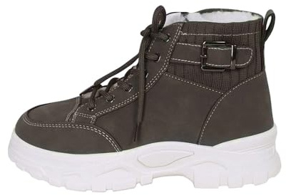 Stivaletti Da Neve Donna Scarponi Da Donna Caldo Suola Foderato Piatto Stivaletti Con Durevole Stivali Leggeri In Pelliccia Scarpe Termici Impermeabili Boots Inverno Classici Antiscivolo All'aperto