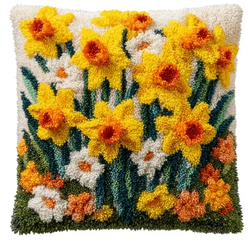 kitphoenix Set Per Cuscini Con Gancio Di Chiusura Fiore .Png Cuscini Artigianali Tappeto Con Gancio Di Chiusura Per Cuscino Kit Di Cuscino Gancio Di Chiusura, 43X43 Cm