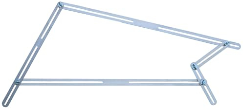 hedue® Winkelschablone T510 - Treppenlehre mit 13 Aluschienen, Treppenschablone, Treppen Profi Werkzeug