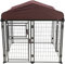 TRIXIE Deluxe Outdoor Hundehütte mit Abdeckung, tragbar und erweiterbar, strapazierfähig, Zwingersystem, abschließbar, faltbar, einfach zu verstauen, mittelgroß