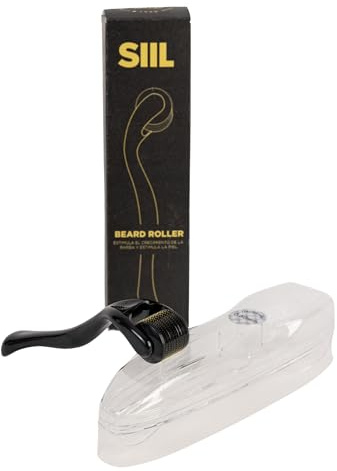 SIIL - Dermaroller Barba 540 Agujas 0.5 mm | Microneedling | Rodillo Facial | Crecimiento Barba | Derma Roller | Dermaroller Facial | Crece Barba | Microneedling Facial | Dermaroller Cabello y Barba