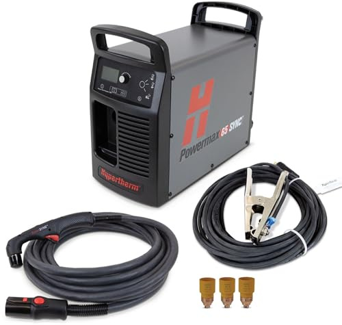 Hypertherm Powermax 65 SYNC Plasma Cutter w/ 50 ft. 75 Degree Handheld Torch 083344