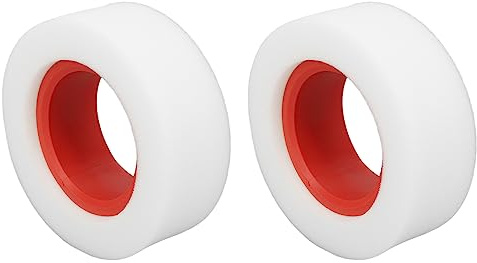 RC Däckskum, RC Inre Skum Yttre Insatser, 2 St 65 Mm, Rivsäker, Friktionsreducering, Bekväm Design med Dubbla Lager för 1/10 RC Klätterbil (Röd)